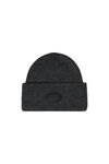 dome logo beanie in ribbed wool stretch