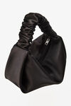 alexander wang scrunchie 缎面迷你手袋 black
