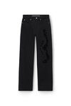 alexander wang jean avec logo ondulé ez washed black