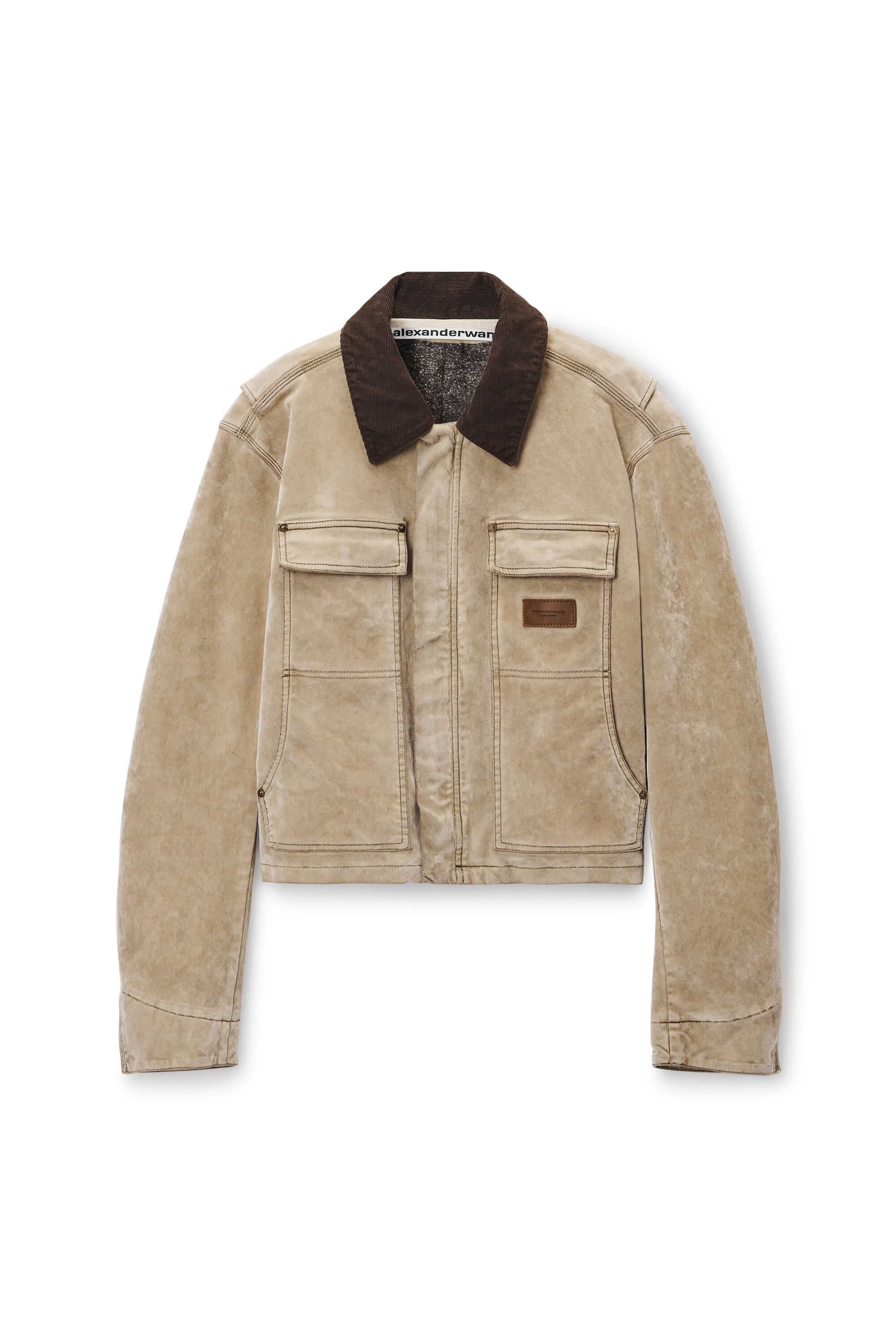 ジャケット Alexander Wang 'Wrapped Trucker' jacket (4DC2252676 401) Regen Cotton Denim Wrapped Jacket in DEEP BLUE | alexanderwang®