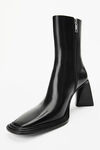 alexander wang booker 85 ankle boot in cow leather black