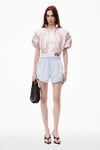 Alexander Wang light blue stripe コットン トラックシャツ