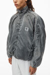 Alexander Wang black oversized piped track jacket