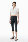 Alexander Wang soft white weißer cardigan mit logostickerei
