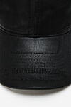Alexander Wang black logo embroidered cap in coated cotton