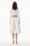 alexander wang 提花徽标装饰弹力针织开衫 soft white