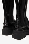 alexander wang carter platform tall boot in spazzolato black