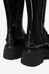 alexander wang carter 防水台 spazzolato 皮革高筒靴  black
