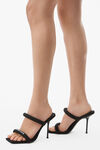 Alexander Wang black julie 105mm 尼龙管状凉鞋