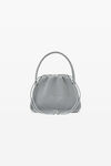 alexander wang ryan 反光罗纹针织小号手袋 silver