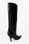 Alexander Wang black diablo 90mm tall boot in leather