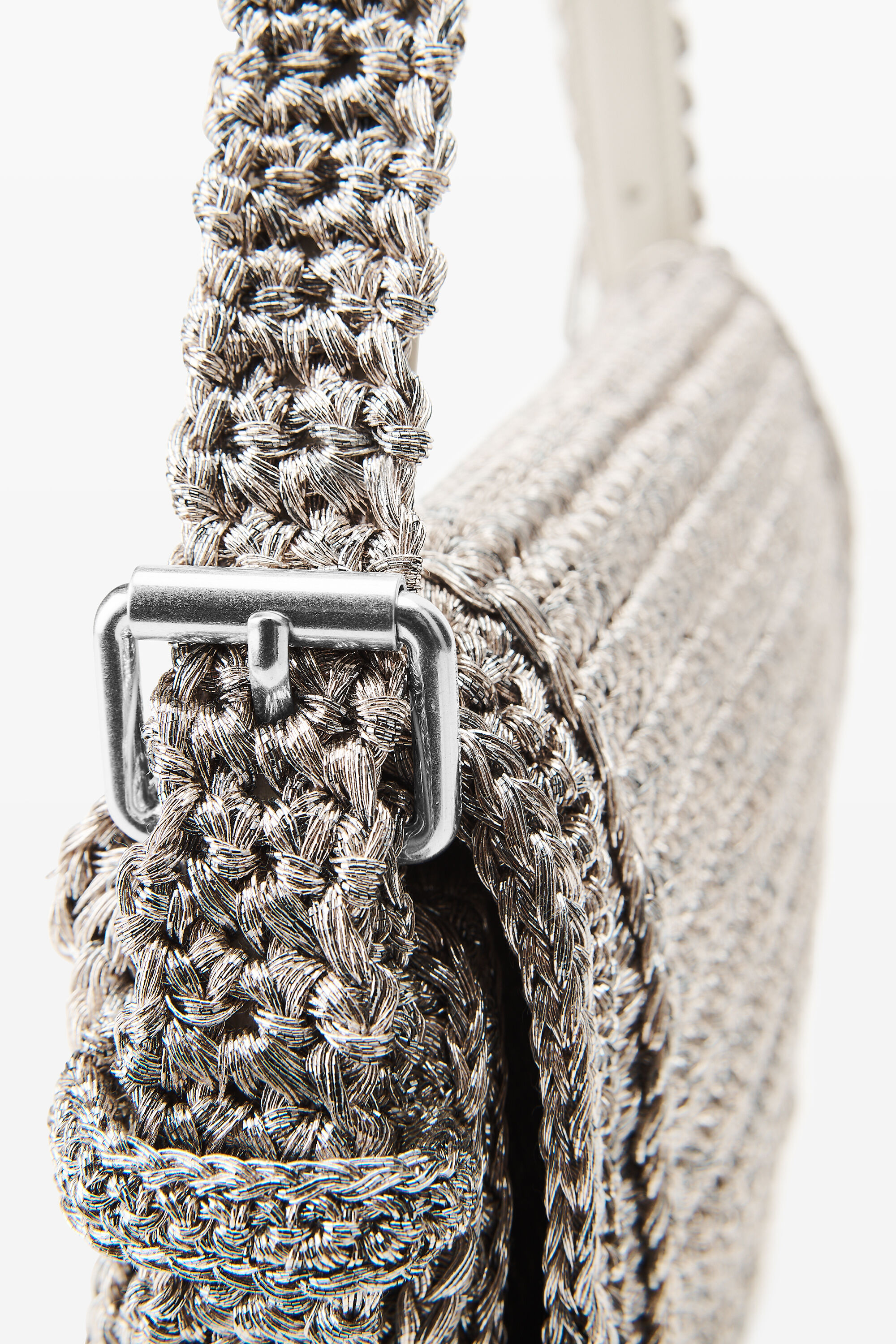 Ricco Cozy Slim Flap Bag in METALLIC GUNMETAL | alexanderwang®
