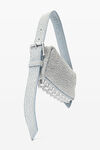 Alexander Wang blue ricco mini crossbody bag in nubuck leather