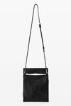 Alexander Wang black axis crossbody pouch in leather