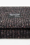 Alexander Wang black multi black mouline tweed knit scarf