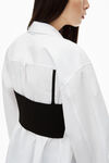 Alexander Wang black/white pre-styled cami & button up twinset