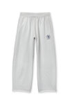 Alexander Wang light heather grey 徽标装饰加大款棉质毛圈布运动裤