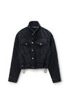 Alexander Wang grey aged デニム トラックジャケット