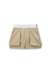 Shorts cargo rave a vita alta