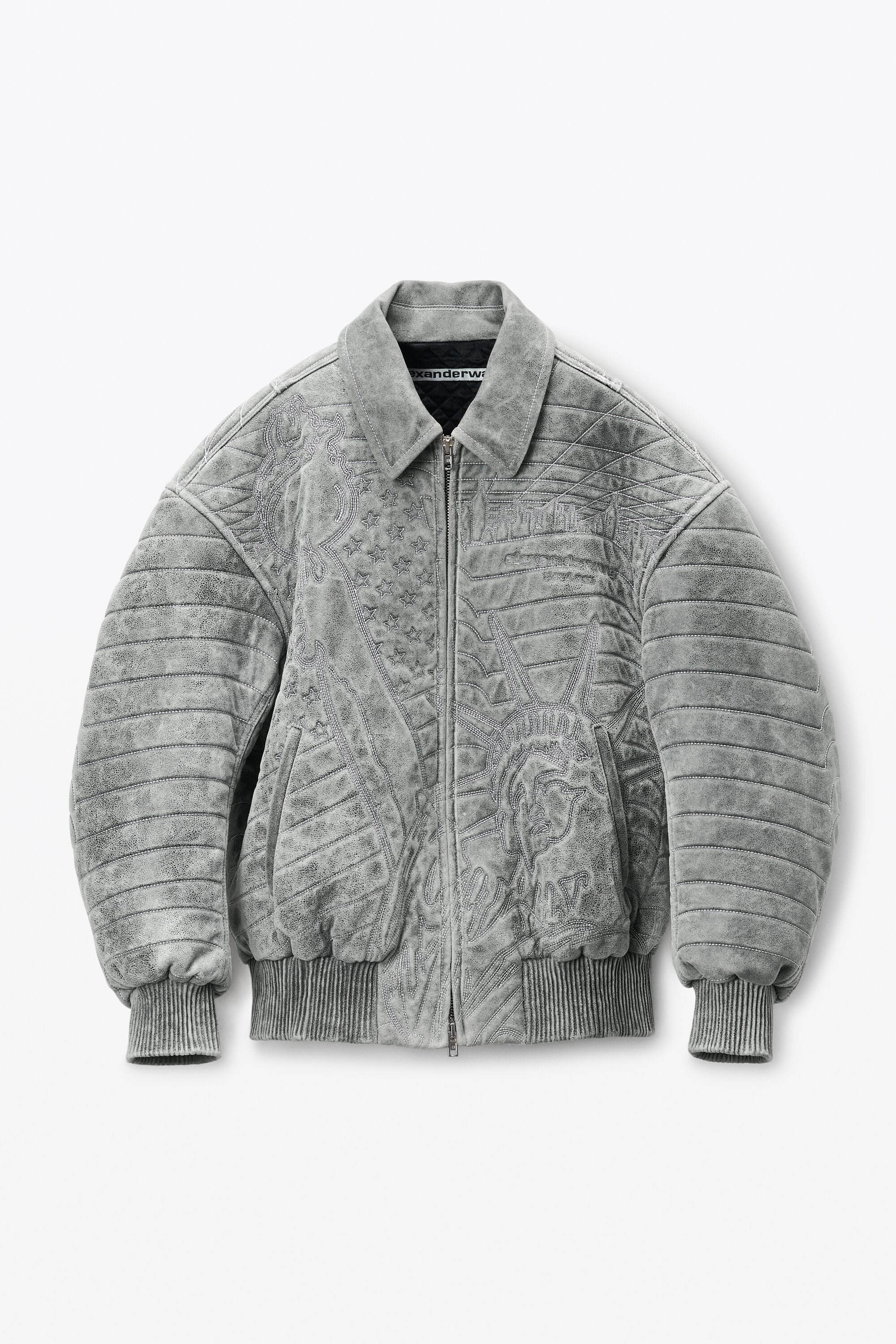 【国内送関税込】Alexander Wang ☆ロゴ刺繍 ボンバージャケット Alexander Wang - 未使用品△Alexander Wang アレキサンダーワン