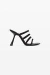 alexander wang nala 105 サテン ロゴサンダル black