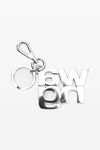alexander wang logo diamanté keychain in metal  alloy