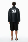Alexander Wang black unisex canvas coach jacket