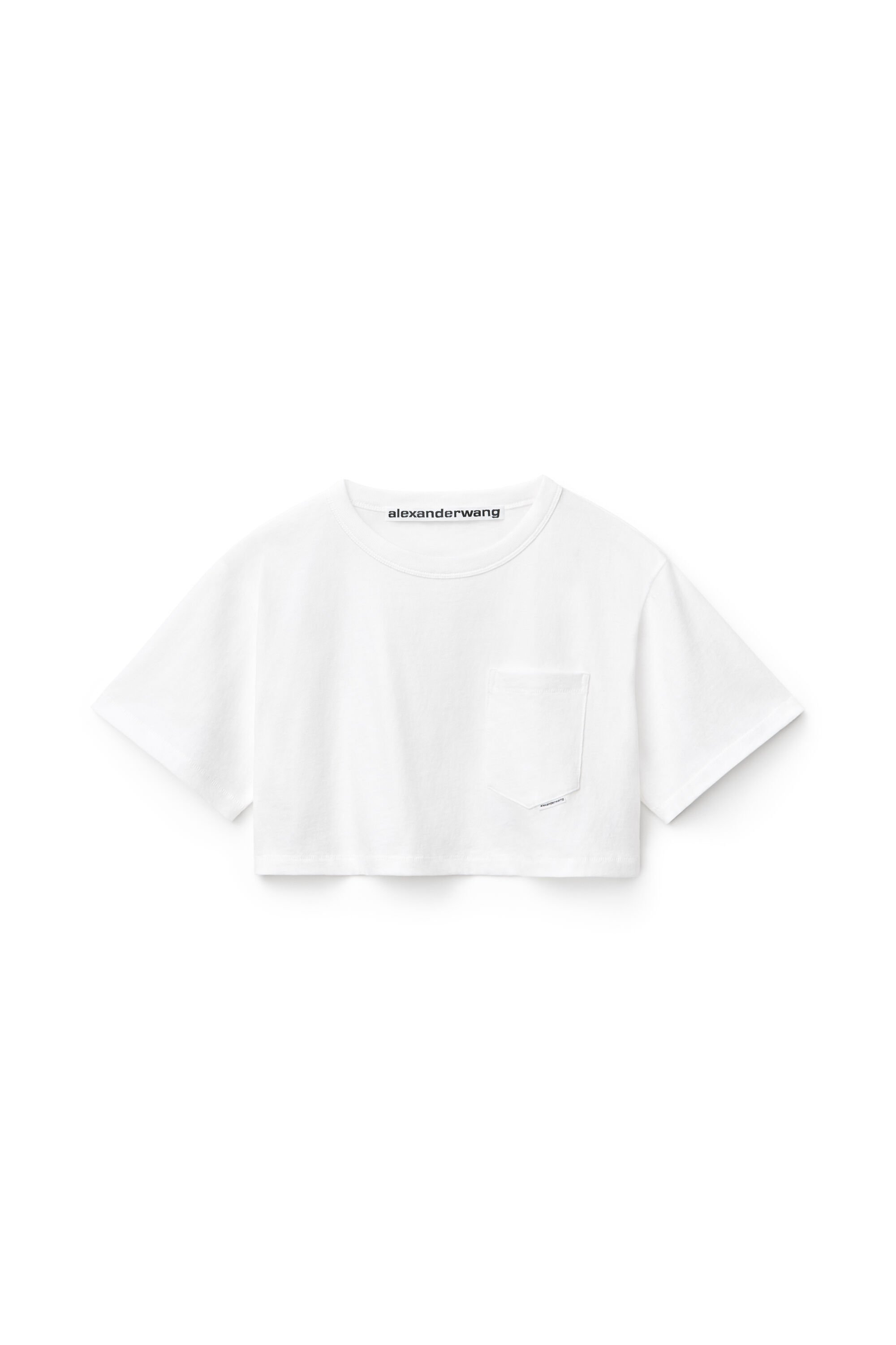 alexanderwang ホワイト クロップドTシャツ alexanderwang.t ホワイト クロップドシャツ