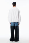 Alexander Wang white 长袖 polo 衬衫