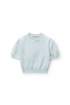 Alexander Wang ariel blue maglia a coste in ciniglia
