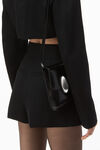 Alexander Wang black high waisted tailored short in wool tailoring