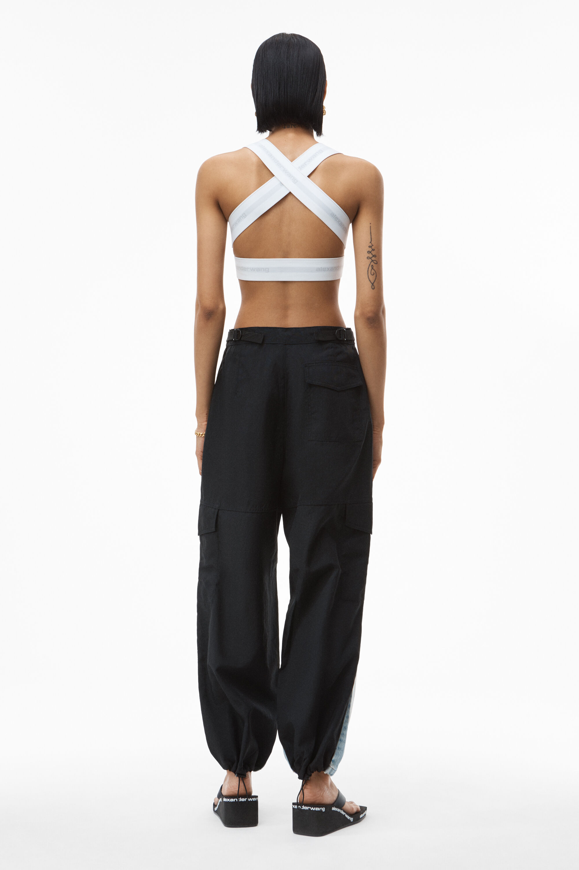 alexander wang jeans blue and black