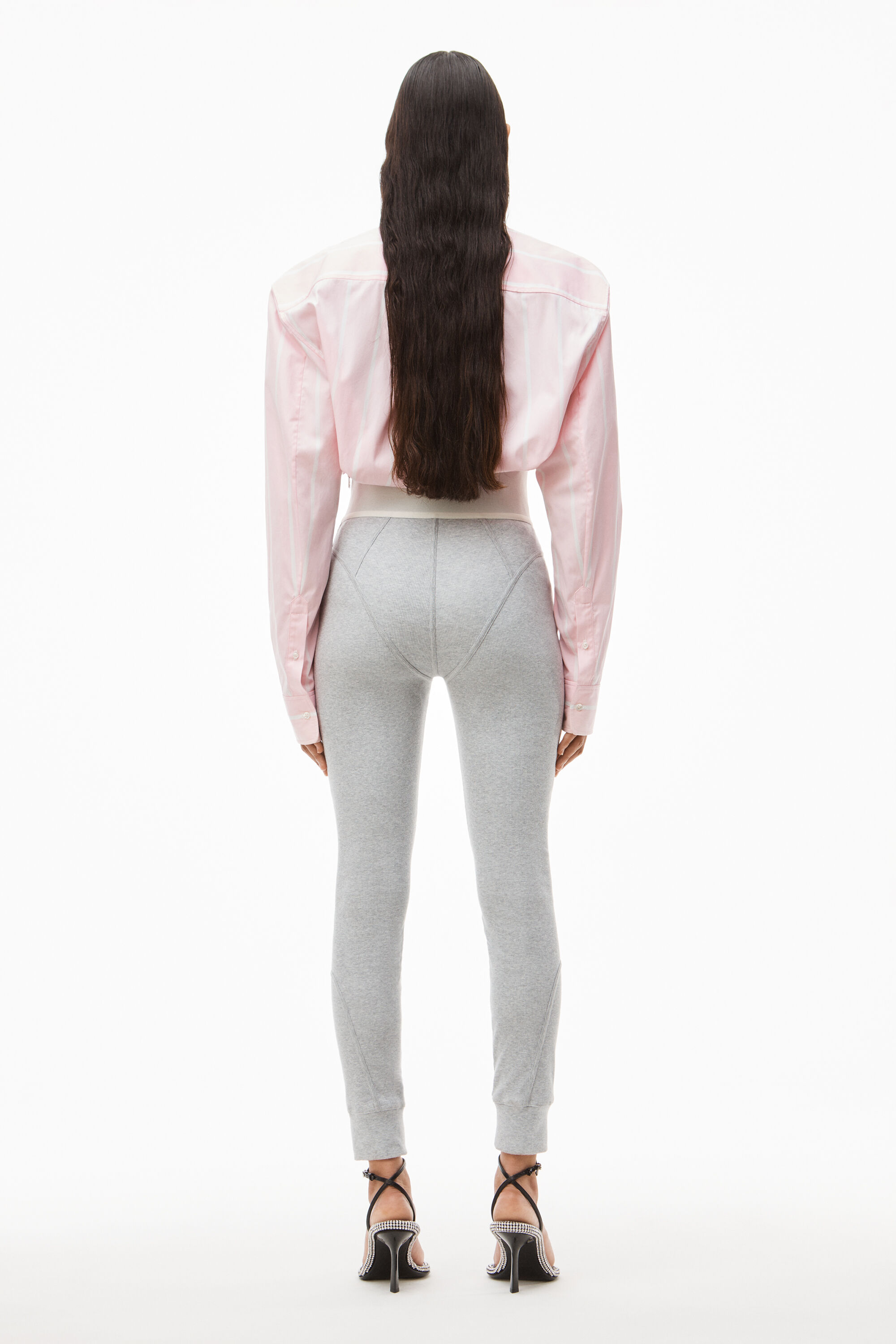 alexanderwang LOGO ELASTIC LEGGING IN 