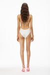 CRYSTAL CHARM STRING SWIMSUIT IN JERSEY