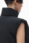 Alexander Wang black 徽标贴饰填充背心