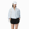 Alexander Wang oxford blue/white 棉质牛津布加大款衬衫