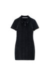 Alexander Wang washed black black cotton-blend chenille minidress