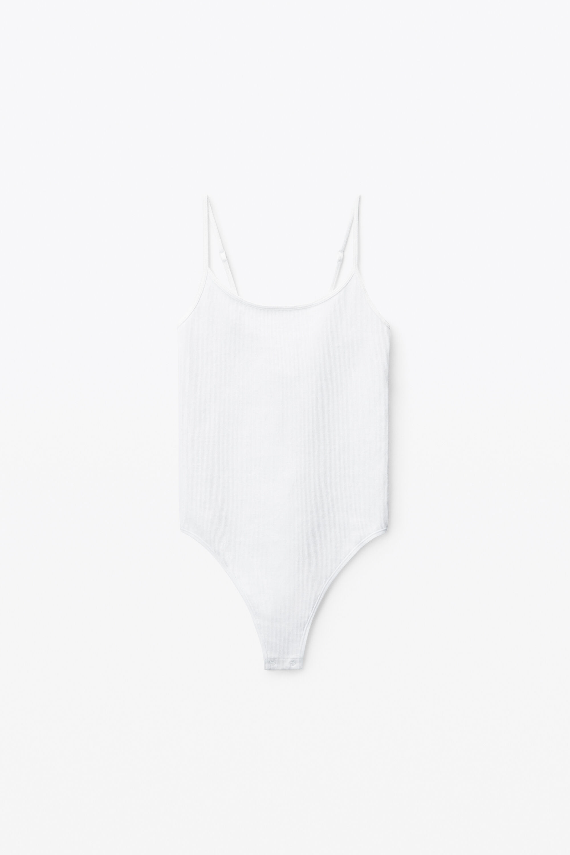 cami bodysuit in ribbed knit in WHITE | alexanderwang®