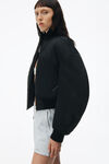 alexander wang 棉缎飞行员夹克 black
