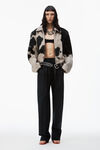 alexander wang articulated pant in crisp nylon black