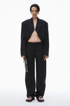 Alexander Wang black mid-rise tailored trouser