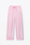 alexander wang 苹果徽标丝绒运动裤 washed candy pink