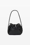alexander wang cinch small hobo bag in nappa leather black