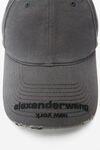Alexander Wang washed asphalt distressed logo baseball cap