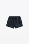 Alexander Wang grey aged logo-embossed marathon shorts