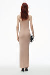 alexander wang crystal bead hotfix cami tank dress smokey rose
