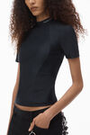 Alexander Wang black haut rash guard orné d'un logo