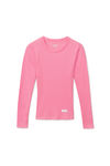 Alexander Wang lotus pink pink long-sleeve scoop neck tee