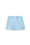 Alexander Wang chambray blue classic boxer short in cotton