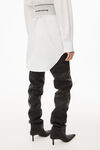 alexander wang 棉府绸徽标装饰弹力连衣裙 white